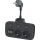Розетка-розгалужувач з вимикачем LINEA 2x230V + 4xUSB A/C SCHUKO чорний