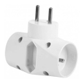 Розетка-розгалужувач 1x2,5A+2x10A/230V