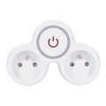 Розетка-розгалужувач 2x10A/230V