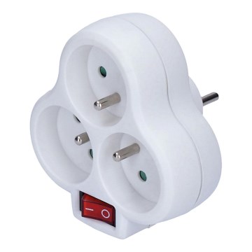 Розетка-розгалужувач 3x10A/230V