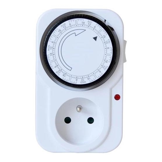 Розетка з таймером механічна тижнева 16A/230V