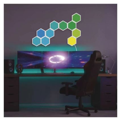 НАБІР 3x LED RGBIC+CCT Панель з регулюванням яскравості - розширення 3xLED/1,8W/230V Wi-Fi Tuya