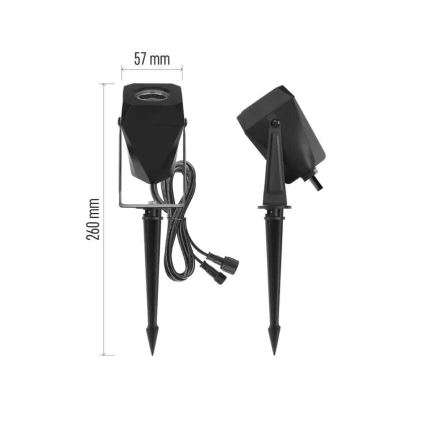 LED RGBIC Вулична лампа з регулюванням яскравості GoSmart - розширення LED/1,5W/230V 3000-6500K IP65 Wi-Fi Tuya
