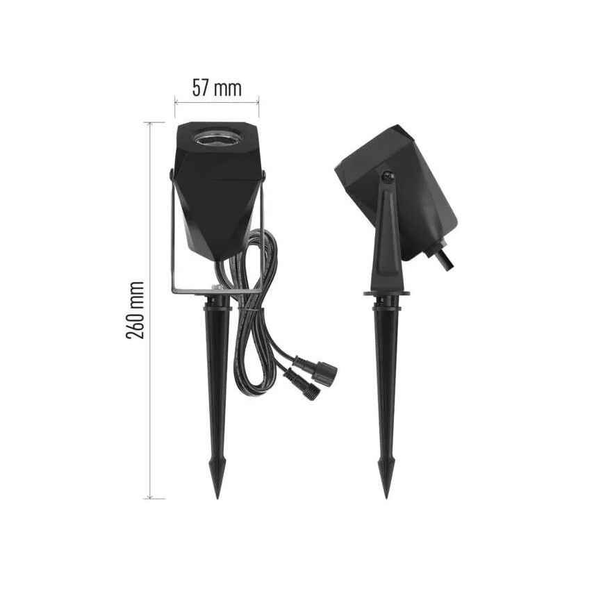 LED RGBIC Вулична лампа з регулюванням яскравості GoSmart - розширення LED/1,5W/230V 3000-6500K IP65 Wi-Fi Tuya
