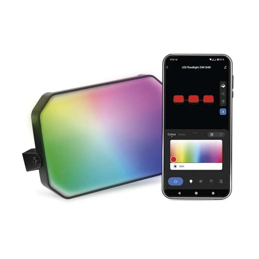 LED RGBIC Вуличний прожектор з регулюванням яскравості GoSmart - розширення LED/4W/230V 3000-6500K IP65 Wi-Fi Tuya
