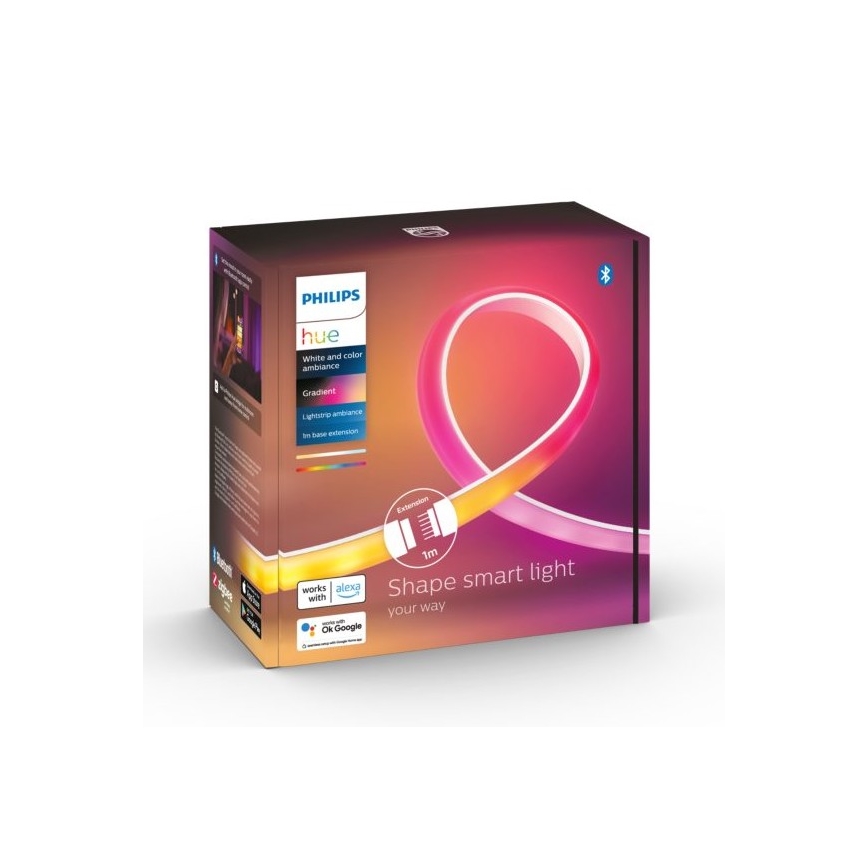 Розширювальний набір LED стрічки з регулюванням яскравості Philips Hue White And Color Ambiance 1м LED/12,3W/230V