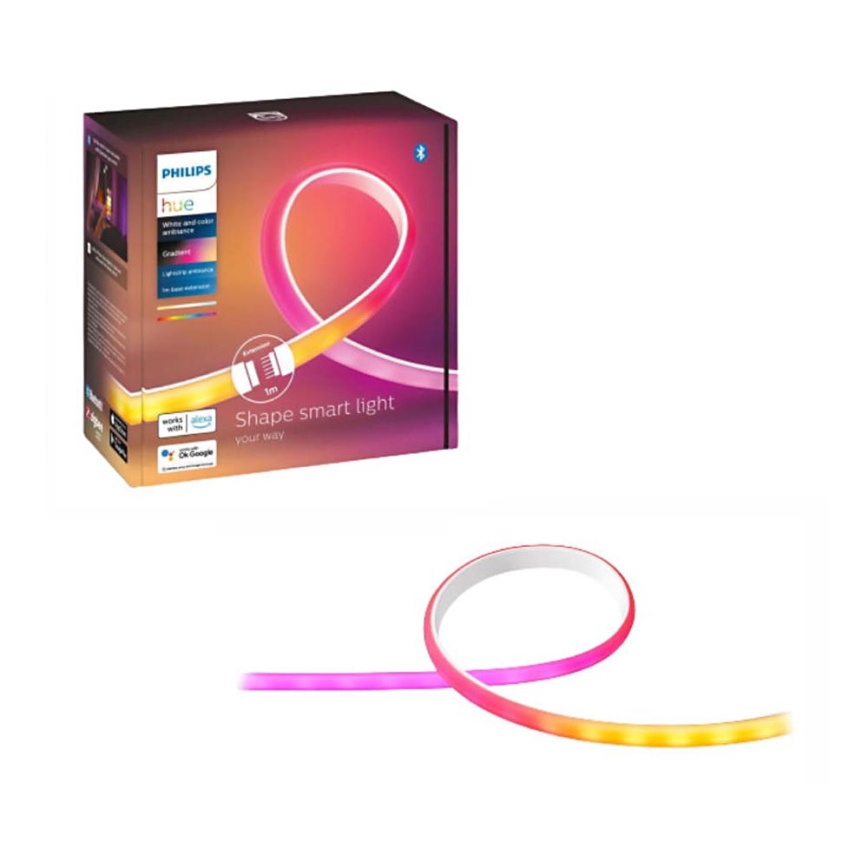 Розширювальний набір LED стрічки з регулюванням яскравості Philips Hue White And Color Ambiance 1м LED/12,3W/230V