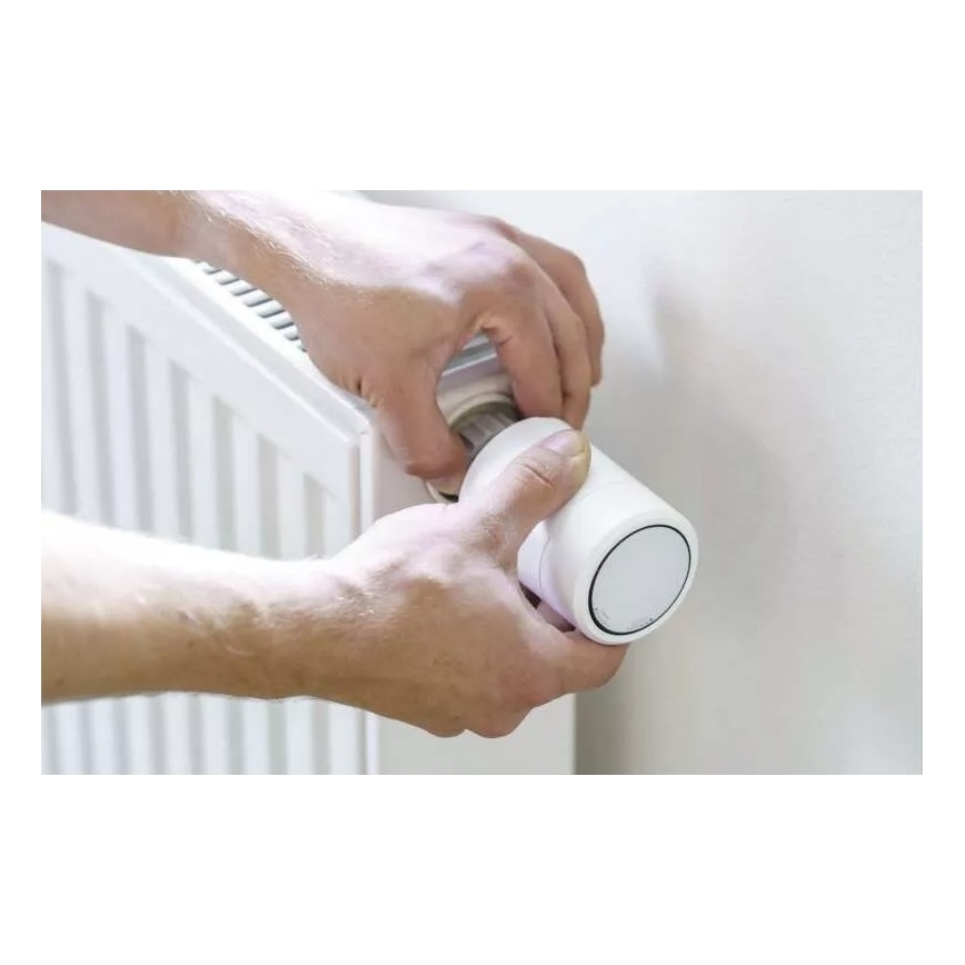 Розумна термостатична головка з РК-дисплеєм GoSmart M30x1,5 2xAA/1,5V Tuya