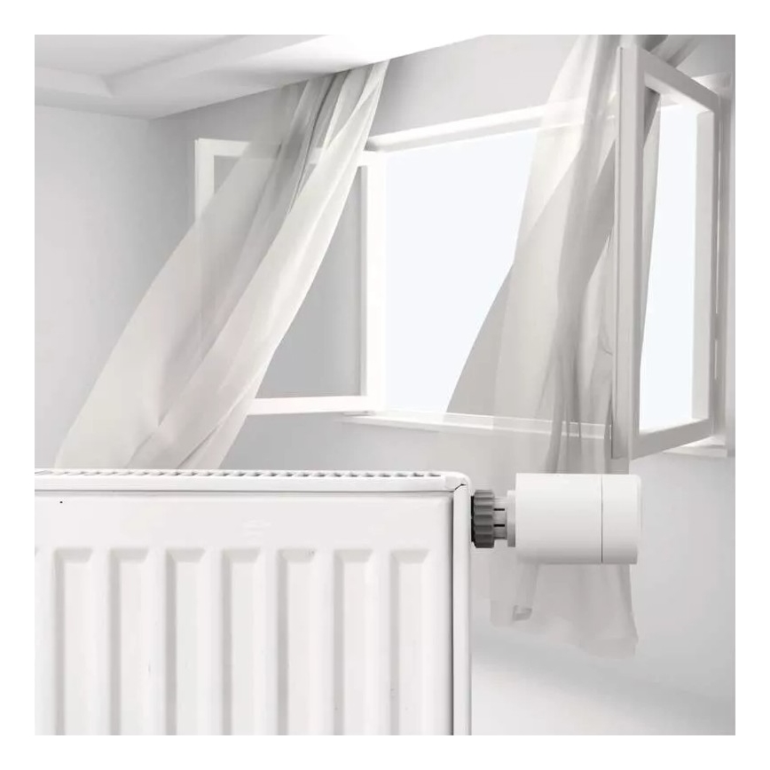 Розумна термостатична головка з РК-дисплеєм GoSmart M30x1,5 2xAA/1,5V Tuya