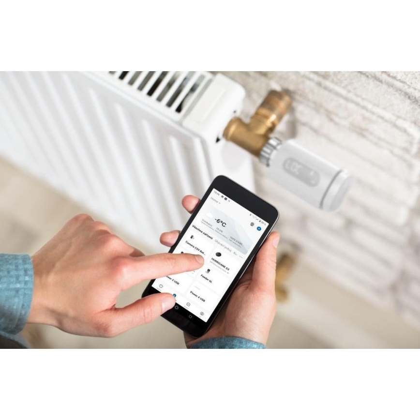Розумна термостатична головка з LED дисплеєм 2xAA/3V Zigbee