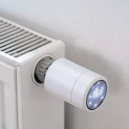 Розумна термостатична головка з РК-дисплеєм GoSmart M30x1,5 2xAA/1,5V Tuya