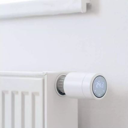 Розумна термостатична головка з РК-дисплеєм GoSmart M30x1,5 2xAA/1,5V Tuya