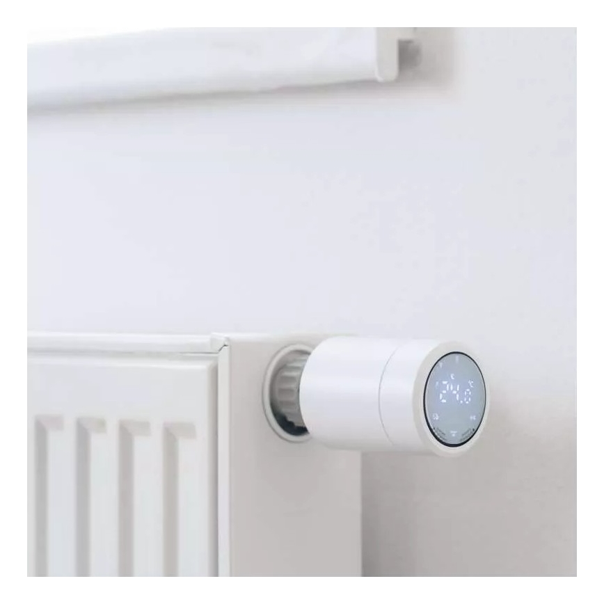 Розумна термостатична головка з РК-дисплеєм GoSmart M30x1,5 2xAA/1,5V Tuya