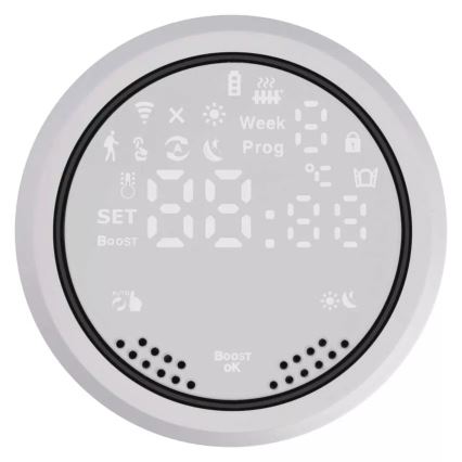 Розумна термостатична головка з РК-дисплеєм GoSmart M30x1,5 2xAA/1,5V Tuya