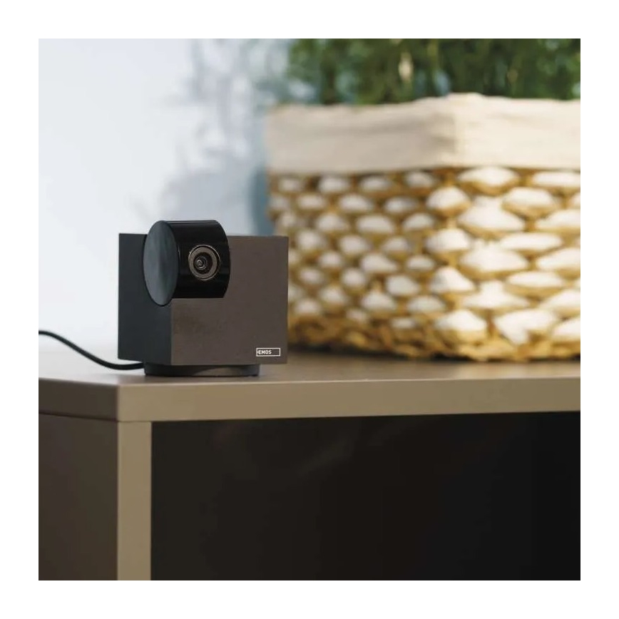 Розумна внутрішня поворотна камера з датчиком руху GoSmart 5V Wi-Fi Tuya чорна