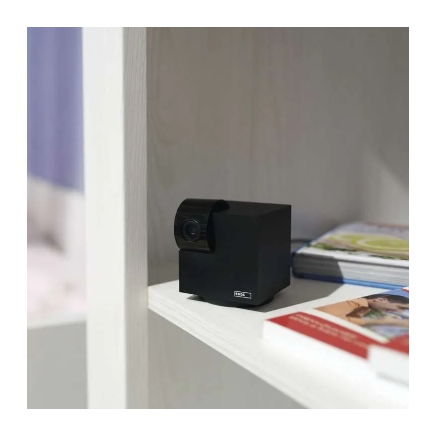 Розумна внутрішня поворотна камера з датчиком руху GoSmart 5V Wi-Fi Tuya чорна
