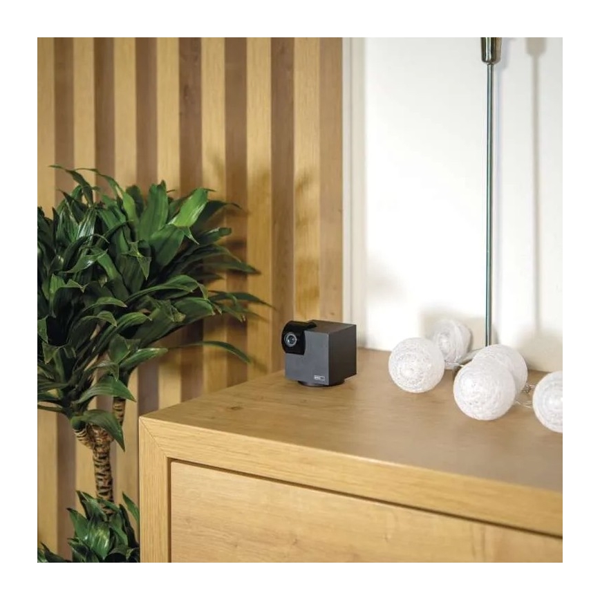 Розумна внутрішня поворотна камера з датчиком руху GoSmart 5V Wi-Fi Tuya чорна