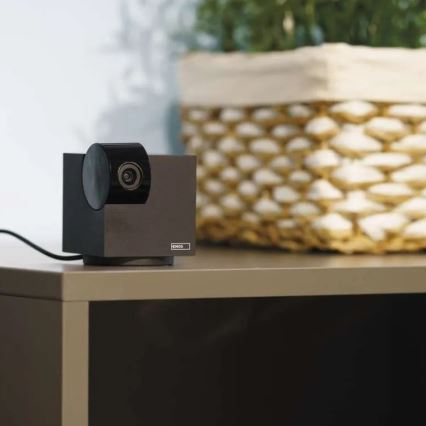 Розумна внутрішня поворотна камера з датчиком руху GoSmart 5V Wi-Fi Tuya чорна