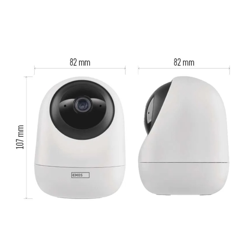 Розумна внутрішня поворотна камера з датчиком руху GoSmart 5V Wi-Fi Tuya білий