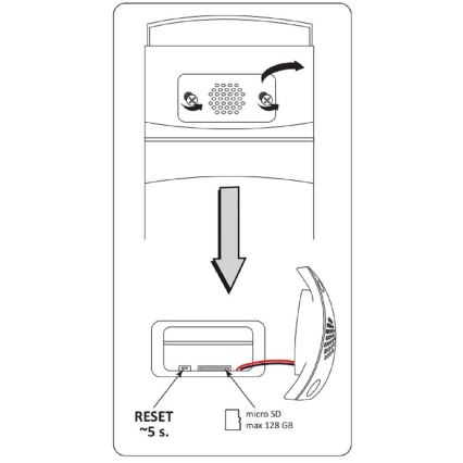 Розумна вулична камера COSMO LED/230V/Wi-Fi Tuya IP65