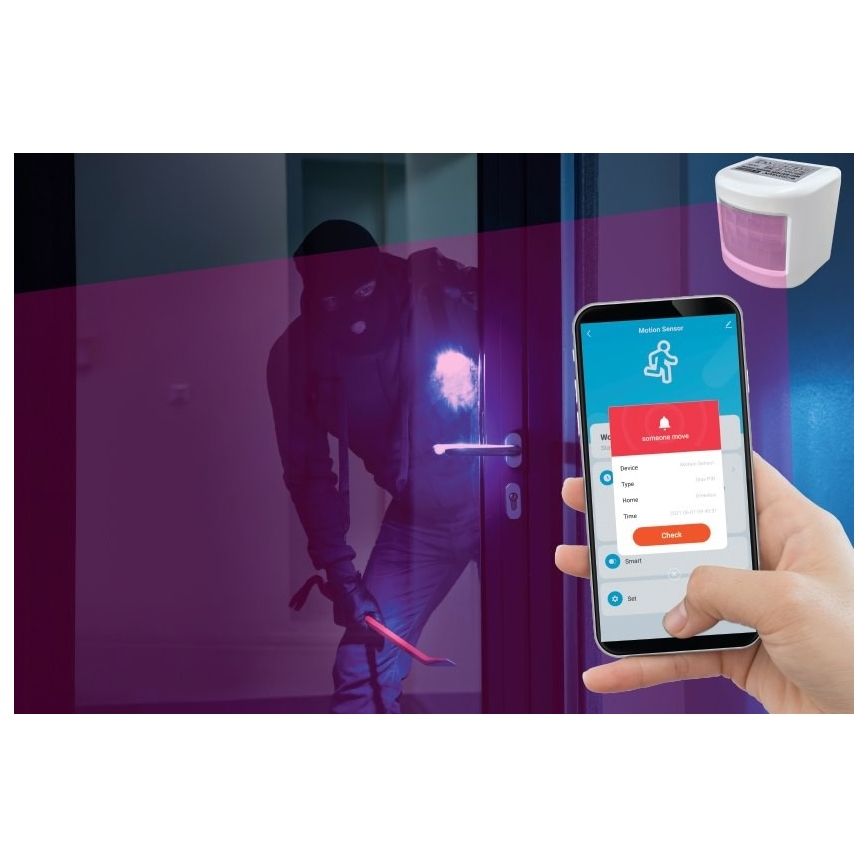 Розумний датчик руху 3xAAA Wi-Fi Tuya