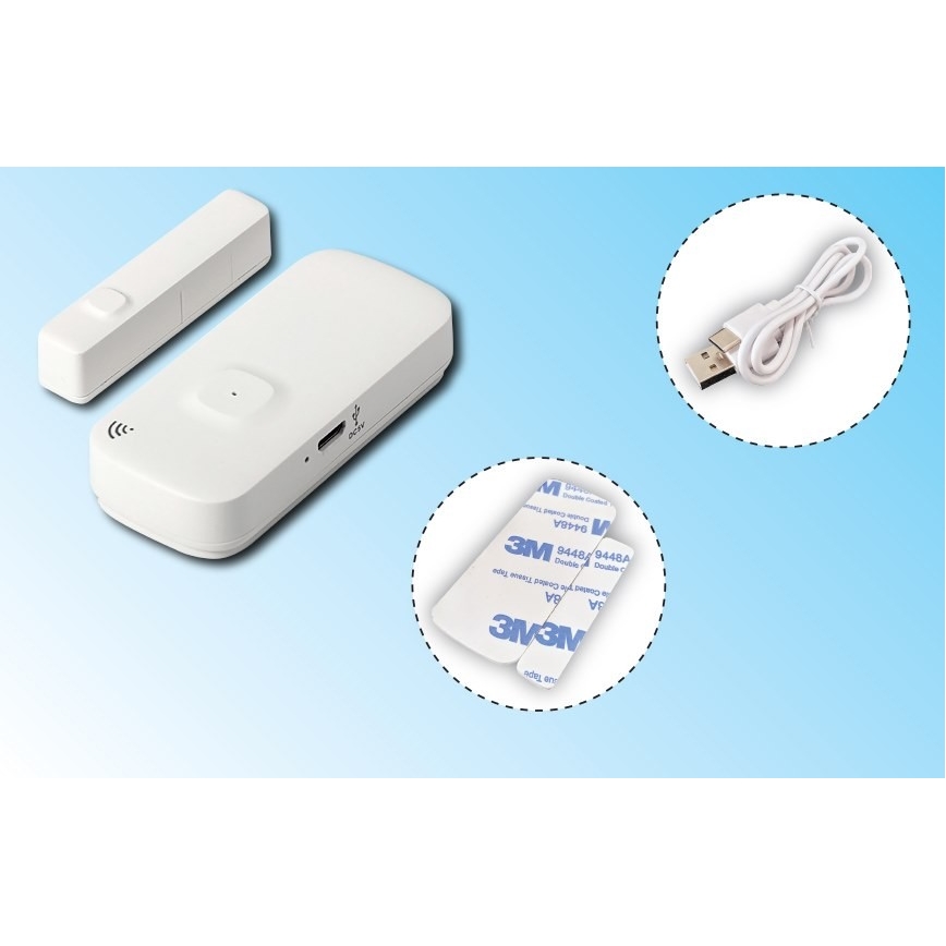 Розумний датчик для вікон і дверей 3,7V 500 mAh Wi-Fi Tuya