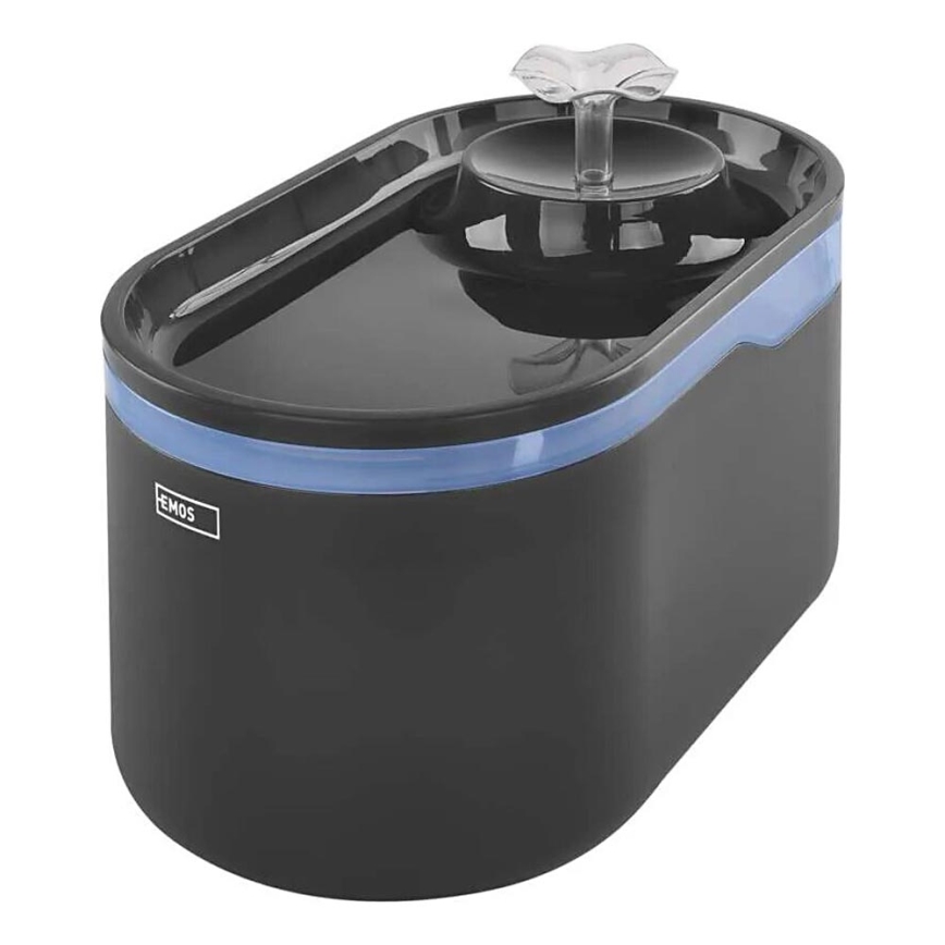 Розумний фонтан для домашніх тварин 2,6 l/5V сірий Wi-Fi