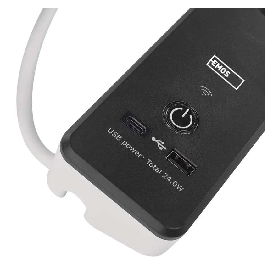 Розумний подовжуючий кабель з вимикачем GoSmart 4Z + 1xUSB-A + 1xUSB-C 2 м Wi-Fi Tuya