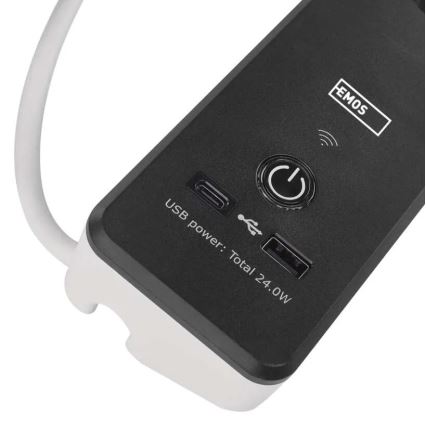 Розумний подовжувач з вимикачем GoSmart 4Z + 1xUSB-A + 1xUSB-C 2 м Wi-Fi Tuya