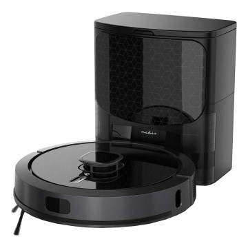 Розумний робот-пилосос із мопом SmartLife 5200 мАг Wi-Fi Tuya чорний + пульт дистанційного керування