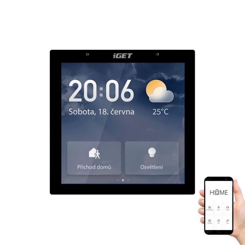 Розумний шлюз з сенсорним дисплеєм GW6 Wi-Fi Zigbee Bluetooth