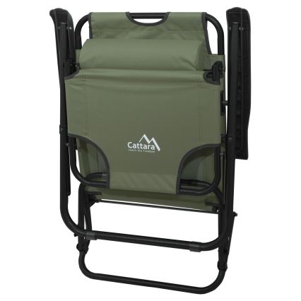 Розкладне крісло регулювальне зелений/чорний