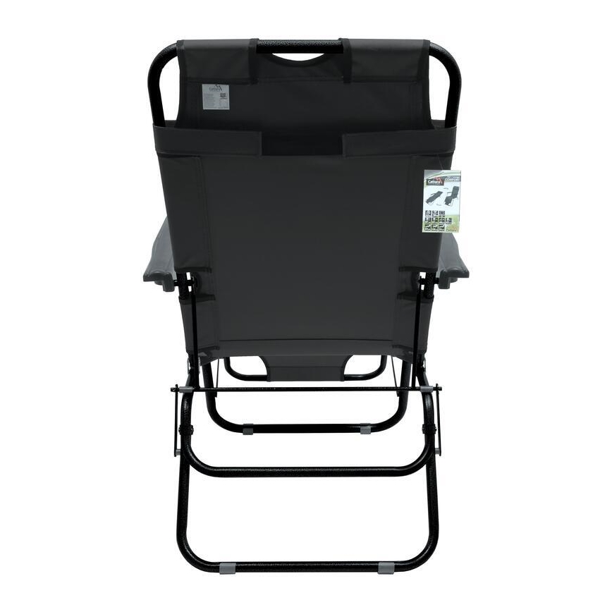 Розкладний стілець для відпочинку антрацит