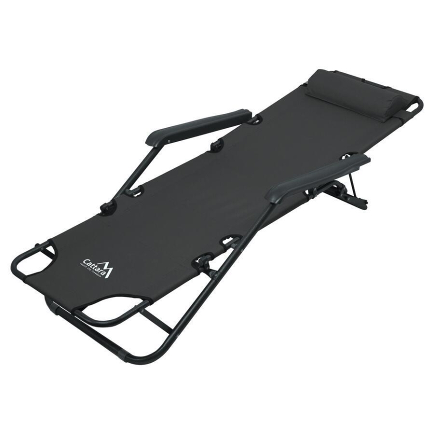 Розкладний стілець для відпочинку антрацит