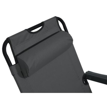 Розкладний стілець для відпочинку антрацит