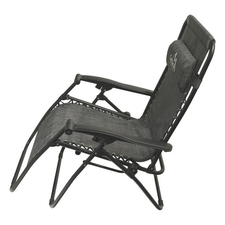 Розкладний стілець для відпочинку антрацит