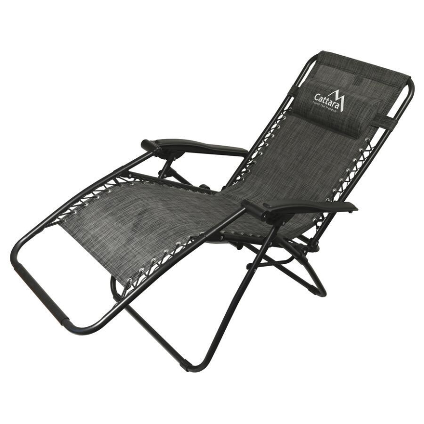 Розкладний стілець для відпочинку антрацит
