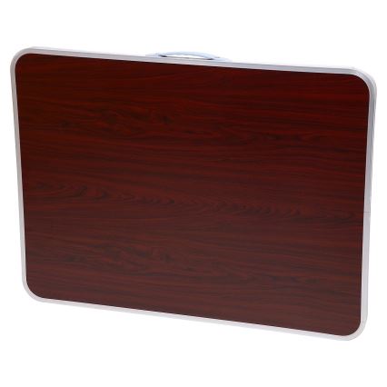 Розкладний кемпінговий стіл коричневий/матовий хром