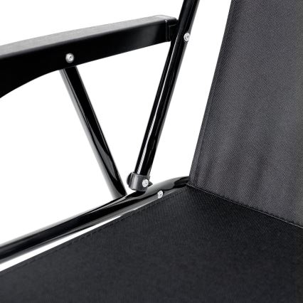 Розкладний кемпінговий стілець чорний