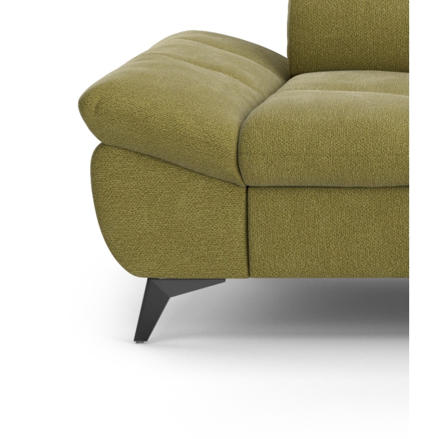 Розкладний кутовий диван у формі L MARANO правий оливковий