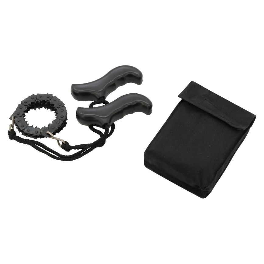 Ручная бензопила черная