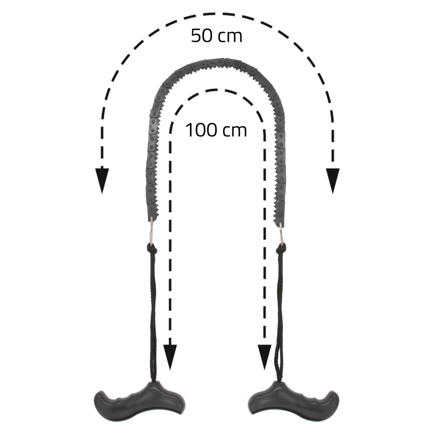 Ручная бензопила черная