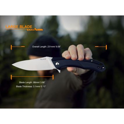Ruike RUD198PB - Складной карманный нож 23,1 см черный