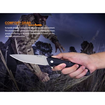 Ruike RUD198PB - Складной карманный нож 23,1 см черный