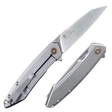 Ruike RUP831SSA - Складаний компактний ніж 19,5 см срібний