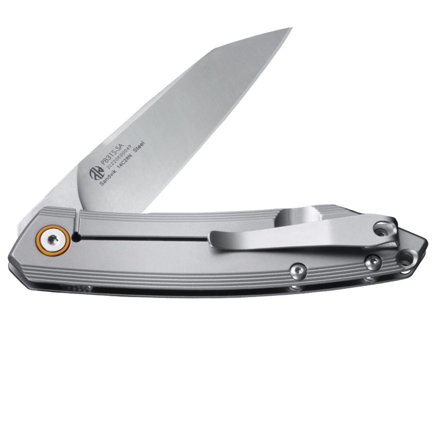 Ruike RUP831SSA - Складаний компактний ніж 19,5 см срібний