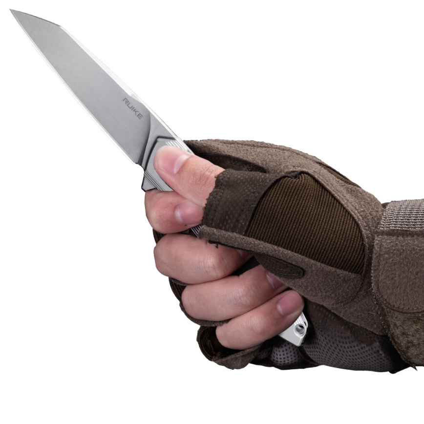 Ruike RUP831SSA - Складаний компактний ніж 19,5 см срібний