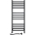 Рушникосушарка AVANGARD для ванної з термостатом 459W/230V, 120,6 см, IP44, чорна, ліва, з квадратним профілем