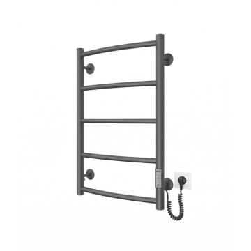 Рушникосушка для ванної кімнати CLASSIC 65W/230V 66x42 cm нержавіюча сталь/антрацит права