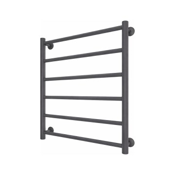 Рушникосушка у вигляді драбини для ванної INOX FLAT 122 Вт/230 В 57x43 см нержавіюча сталь/антрацит